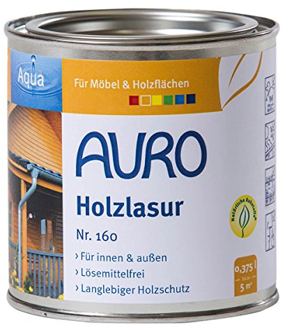 AURO Holzlasur, Aqua - Hellbraun 0,375 L