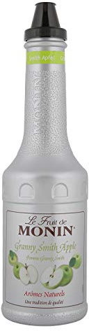 MONIN Le Fruit Pomme Verte - Préparation à base de fruits - Pour Cocktail, Culinaire et Smoothie - 1L