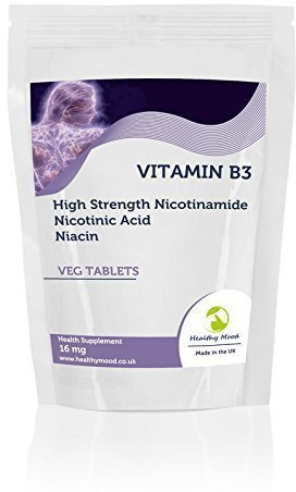 Vitamin B3 16mg Nicotinic Acid Niacin 180 Vegetarian Tablets Pills Health Food Supplements Nutrition High Strength Nicotinamide HEALTHY MOOD