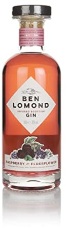 Ben Lomond Infused Raspberry and Elderflower Scottish Gin, 50 cl