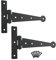 Hand Forged Tee Hinge Strap T Hinge Beeswax Penny End Finish Sold in Pairs New (6'')