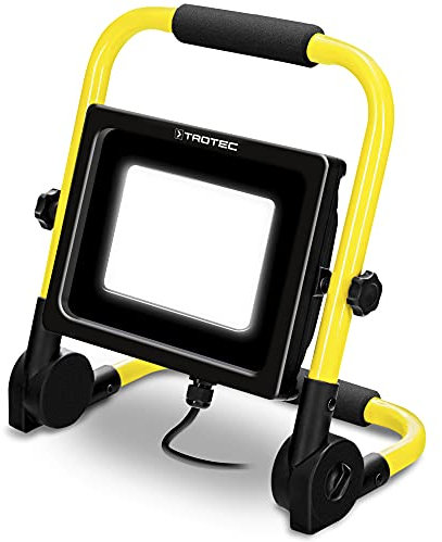 TROTEC LED-byggstrålkastare PWLS 10 – 70 byggarbetsplatser strålkastare arbetsljus belysning 6 300 lm dagvitt ljus