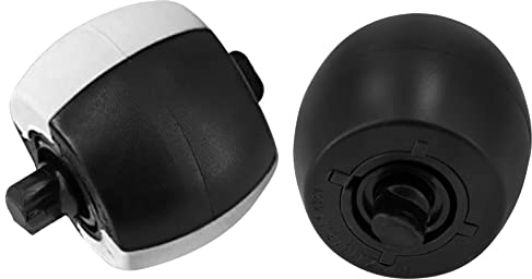 Moupaa 2 Stück Gummi-Rollenaufsätze geeignet für Ecovacs Deebot Ozmo 950 920 Kugellager Staubsauger Zubehör