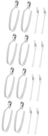 Abaodam 16pièces Pince à Escargots Acier Inoxydable Et Fourchettes Ustensiles De Table Pour Dîner Escargot Ensemble Pratique Pour Maison