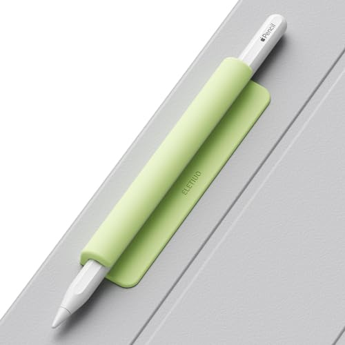 ELETIUO Pennhållare i silikon, kompatibel med Apple Pencil (USB-C), Apple Pencil 1 st / 2:a generationen, stark självhäftande klibbig fäst vid iPad-fodral för pekskärmspennor och de flesta pennor,