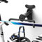 WELDUN Bike Wall Mount, Bicycle Holder, Foldable Bike Rack, Adjustable Distance, with Helmet Hook, Bike Storage Rack for Garage and Indoor