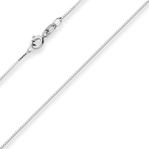 0,7mm Veneziakette Goldkette Collier Halskette aus 585 Gold Weißgold 42cm