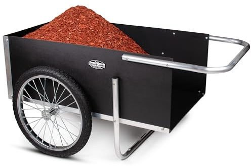 Smart Carts Ultimate Gardener Cart with 7 CF Capacity, Large 20-Inch Flat-Free Wheels for Effortless Maneuverability, and Aluminum Frame That is Strong, Lightweight, and Rustproof