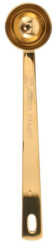 Housoutil Cucchiaio Dosatore per Caffè e Tè in Acciaio Inox 304 con Manico Lungo, Misurino Graduato da 5 Ml per Polvere di Frutta e Latte, Utensile da Cucina Multifunzionale per Uso