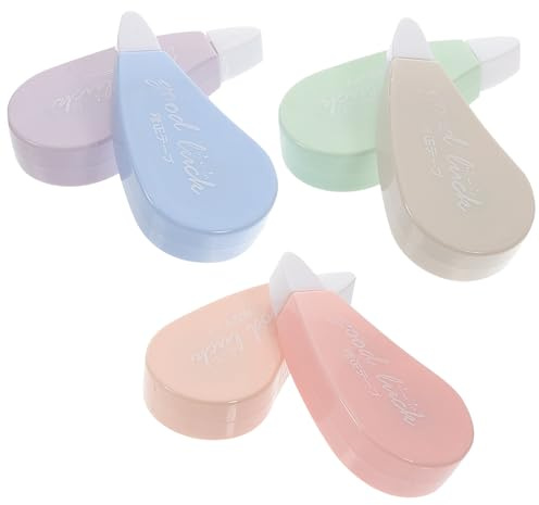 6 Pièces Ruban Correcteur Portable Blanc pour Étudiants et Pas