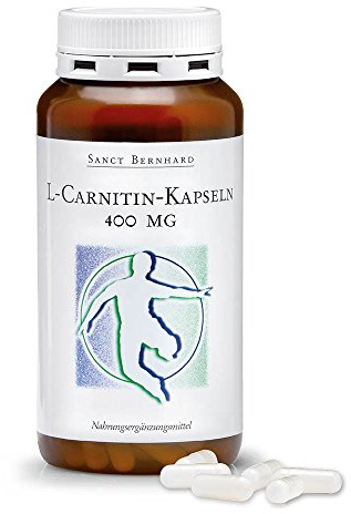 Sanct Bernhard L-Carnitin-Kapseln, 400 mg reines L-Carnitin - 200 Kapseln