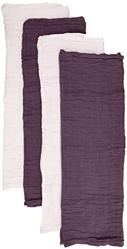 Pippi Unisex Baby 4er Pack Stoffwindeln, Spucktücher, Kuscheltücher oder Windeltücher, Geeignet Badebekleidungsset