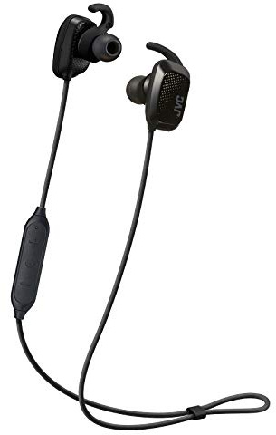 JVC HA-ET65BV-BE - Auriculares in-Ear con Bluetooth. Control Remoto y micrófono. Compatible Asistente de Voz. hasta 7 Horas de duración de la batería. Refuerzo de Graves. Color Negro.