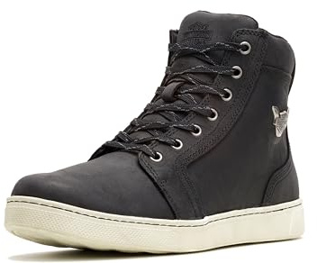 Harley-Davidson Bateman Chaussures de moto décontractées en cuir et métal pour homme 12,7 cm