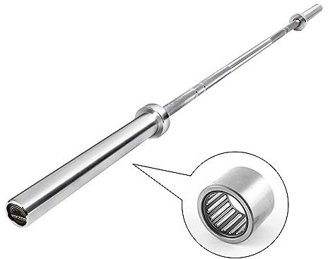 wuuhoo® Langhantelstange Boris, 220cm olympische Hantelstange 50mm bis 450 KG, Langhantel mit 20 KG Eigengewicht, Stahl verchromte Hantel mit gerändeltem Griff - Fitnessgerät für Zuhause