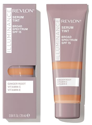 Revlon Revlon Illuminance Tinted Serum, dreifache Hyaluronsäure, vereinheitlicht den Hautton mit der Zeit und spendet den ganzen Tag über Feuchtigkeit und spendet LSF 15, 409 Brulee, 0,94 ml oder