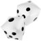 Prasacco Giant Inflatable Dice, 30cm, 2 Pcs White, PVC, Rounded-corner Cubes, Standard, Kid, Dice