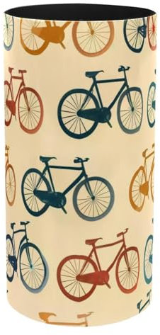 VAPOKF Porte-stylos pour bureau, boîte à musique, pot à crayons, pinceaux de maquillage, rangement de fournitures de bureau, organisateur pour la maison et le bureau – Vélos colorés