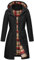 Tuopuda Regenjacke Damen Wasserdichte Übergangsjacke Lange Regenmante Windbreaker Jacke Leicht mit Abnehmbare Kapuze Regenparka Atmungsaktiv für Frühling Sommer Herbst, Schwarz, M