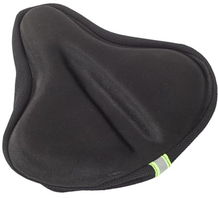 Cubierta de asiento - Cubierta de sillín de gel suave, cojín absorbente de golpes | Accesorio de bicicleta de ajuste universal con bandas reflectantes de seguridad para carretera, bicicleta de montaña