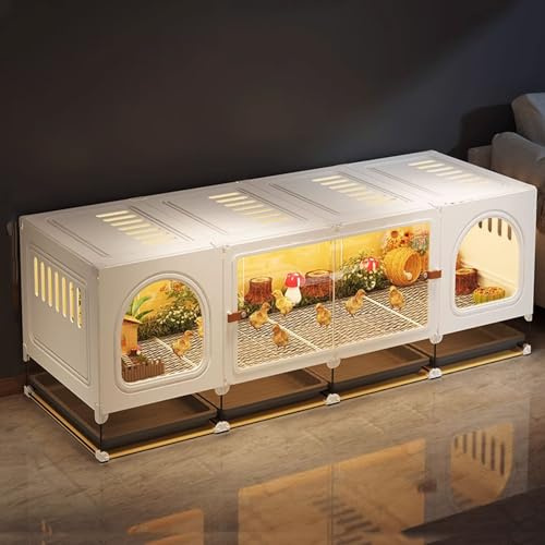 Indoor Chicken Coop Poultry Cage with Sliding Door & Clear Panel - Durable and Versatile Chicken Run for Secure Bird Housing