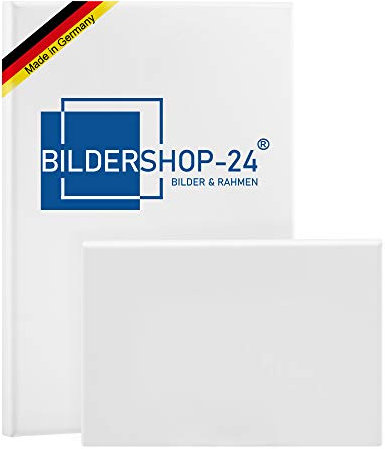 Bildershop-24 Bespannter Keilrahmen Leinwand (unbedruckt), 100x160cm, 260g/m² (100% PES), 18 mm (Standard)