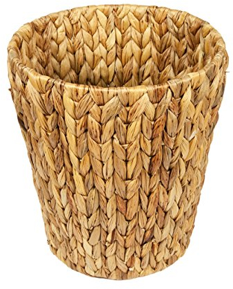 Woodluv Natural Water Hyacinth Waste Paper Bin/Basket