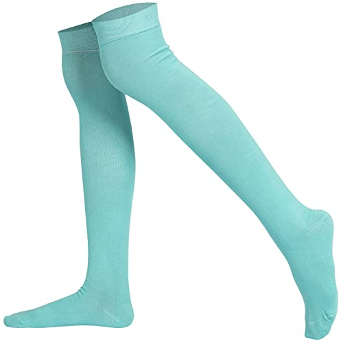 Mysocks Calze unisex sopra il ginocchio Blu acqua