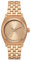 Nixon Medium Time Teller Damennuhr Analog Quarz mit Edelstahl Armband All Rose Gold
