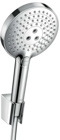 hansgrohe Raindance Select S Ensemble support mural et douchette 120 3 jet avec flexible de douche 125 cm, chromé, 26701000