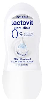 Lactovit - Desodorante Roll-On Extra Eficaz, Protección 48H Anti-Irritaciones, Fórmula Suave con ProLactic10 para el Cuidado Diario de la Piel – 50 ml
