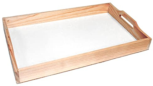 Artema - Bandeja de madera con asas 48 x 31 x 4 cm, ideal para servir el desayuno