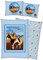 Yakari Kinder Bettwäsche Tipi Blau 135 x 200 + 80 x 80 cm 100% Baumwolle Renforcé-Linon-Qualität Regenbogen Dachs Großer Adler Kleiner Donner Wendebettwäsche mit Reißverschluss deutsche Größe
