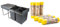 Emuca - Poubelles avec Fixation inférieure, 2 poubelles de Recyclage Amovibles de 20L & Relevo sacs poubelle 100% recyclés, très résistant 30L, 90 pièces
