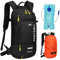 LOCAL LION ONETOALL Fahrradrucksack Klein 10L mit Regenschutz und Helmnetz, MTB Rucksack für Damen und Herren, Kleiner Wanderrucksack Wasserdicht zum Radfahrren Wandern Tagestour Outdoorsports