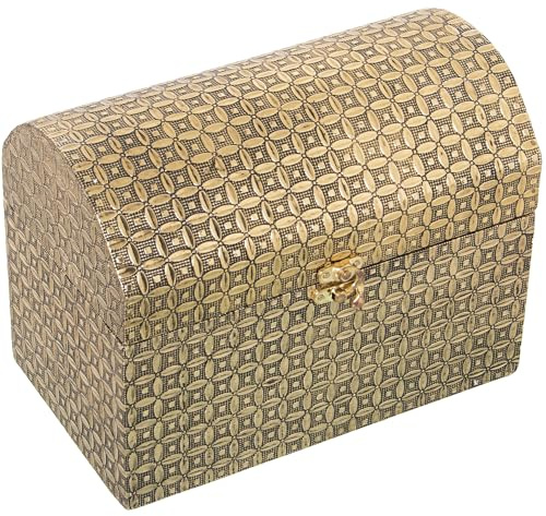 JOYERO METAL BAÚL DORADO_25X15X18CM