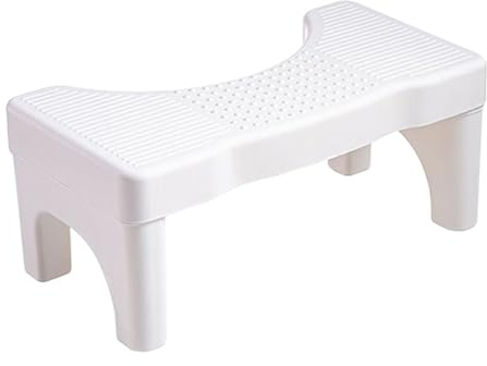 Toilet Stool, Squatty-Potty, Potty Training Stool, Ergonomic Posture Design, Stable Base Support, White, 40cm/15.7 Inches, For Men, Women, Adults, Kids