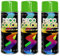 Fahrzeugteile Hoffmann 3er Sparpack DC Lackspray glänzend 400ml nach RAL freie Farbauswahl (3 Dosen in gelbgrün glanz RAL 6018)