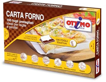 Ottimo 100 pezzi Fogli Carta Forno Pretagliati 33x27cm
