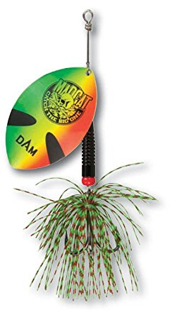 Madcat Big Blade Spinner 55g - 1 Spinner zum Wallerangeln, Angelköder für Waller, Wallerköder, Vibrationsköder, Farbe:Firetiger