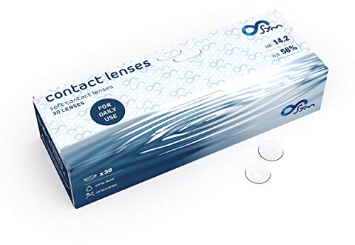 Sym Kontaktlinsen, Tageslinsen weich, 30 Stück, BC 8.6mm DIA 14.2 mm, -2,00 Dioptrien