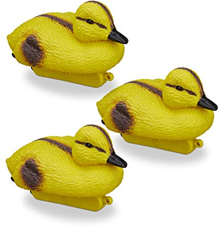 Canard en Plastique, Lot de 30, canetons, nageant, résistant aux intempéries, Figure décorative, Jardin, Jaune-Noir