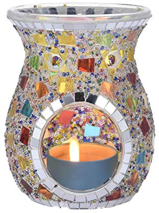 Prom-note Oilburner - Bruciatore di oli aromatici turchi colorati per la decorazione della camera da letto a casa - nessuna candela