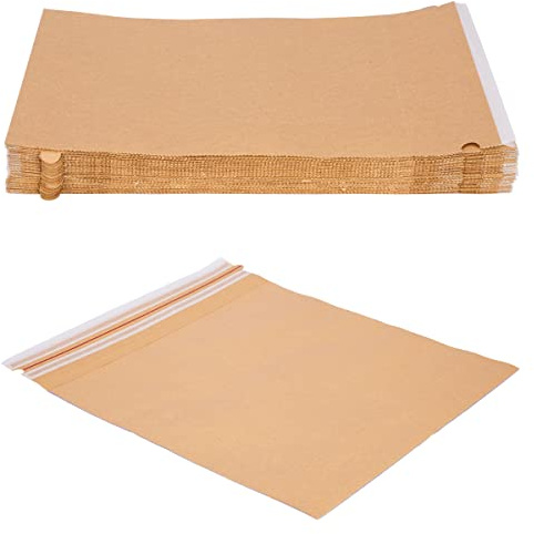 verpacking Lot de 50 sacs d'expédition en papier kraft 120 g/m² refermables 42 x 44 cm | Taille et quantité au choix | Enveloppes d'expédition marchandises