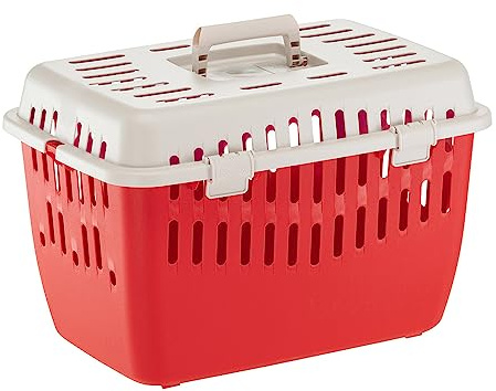 Ferplast Katzentragetasche Binny 1, Hundetragetasche, Hase, Transportbox für Haustiere, Kleine Hunde und Katzen max 5 Kg, Klappgriff