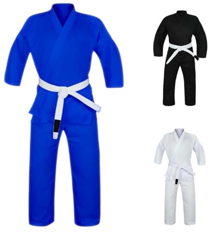 URBANSBEE Kimono jiu jitsu - Tuta da BJJ Gi Professionale 100% Cotone - kimono Karate ultra leggero per uomini, donne e bambini Jujitsu
