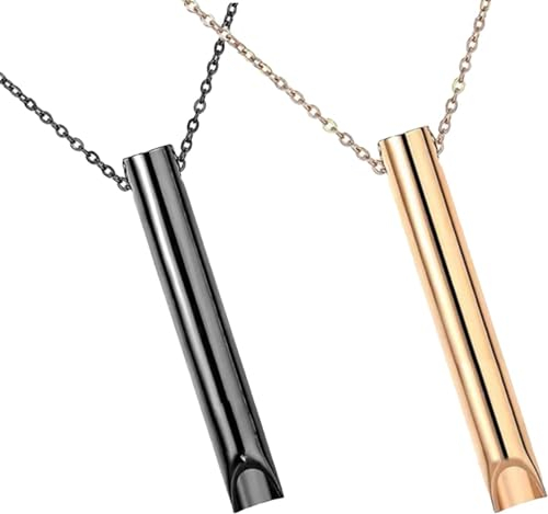 BVSRCP 2 Stück Rauchentwöhnung, Atmungskette, Rauchen Aufhören, Meditations-Raucherentwöhnung,Rauchfrei, Anxiety Relief Halskette Mit Pfeife Rauchentwöhnung Hilfsmittel Halskette