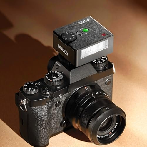 Godox iM30 Mini Flash Speedlite,Flash para cámara GN15 con 7 Niveles de Potencia de Flash,CCT 6500K ± 200K con Control óptico S1/S2 para cámaras Canon, Fuji, Sony, Nikon DSLR con Zapata