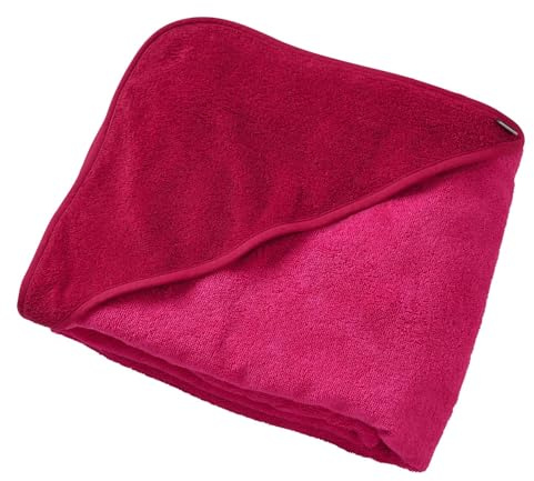 JAKO-O Kapuzenhandtuch Kinder 140 x140cm, Fuchsia