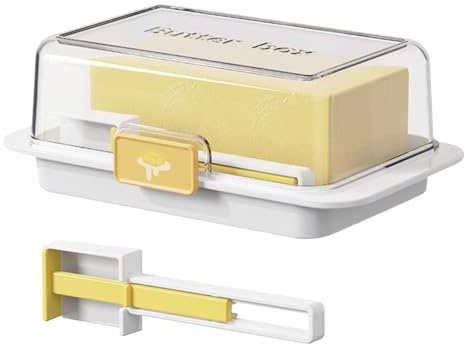 Counter Butter Keeper - Airtight Butter Dish | Unbreakable Scoop Cheese Keeper, Multifunctional Butter Keeper Tray for Coast Butter